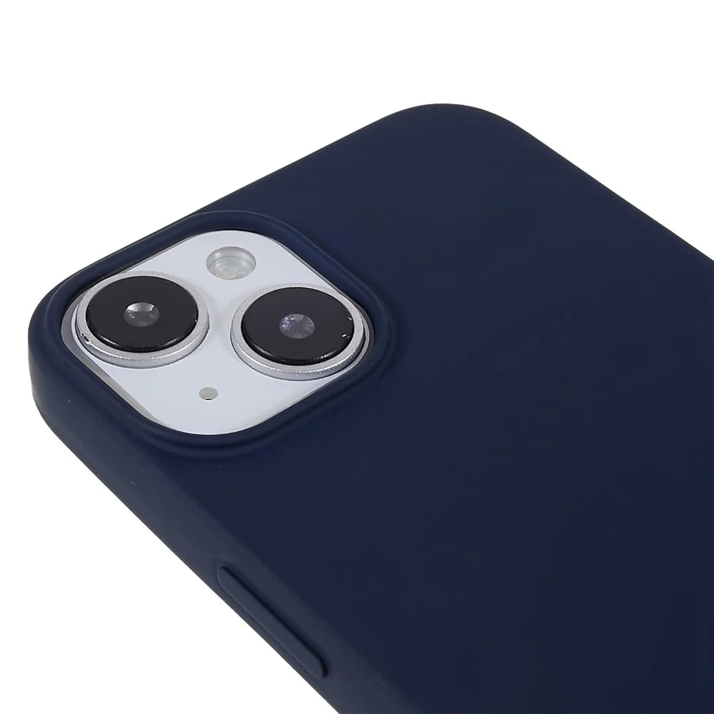 MERCURY GOOSPERY SOFT FEELING Series for iPhone 14 6.1 inch Soft Matte Case Shockproof TPU Protective Phone Cover - Blue - 7