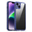 IPAKY For iPhone 14 6.1 inch Anti-scratch Drop Protection Hard PC+TPU Phone Case Mobile Phone Shell - Dark Blue - 1