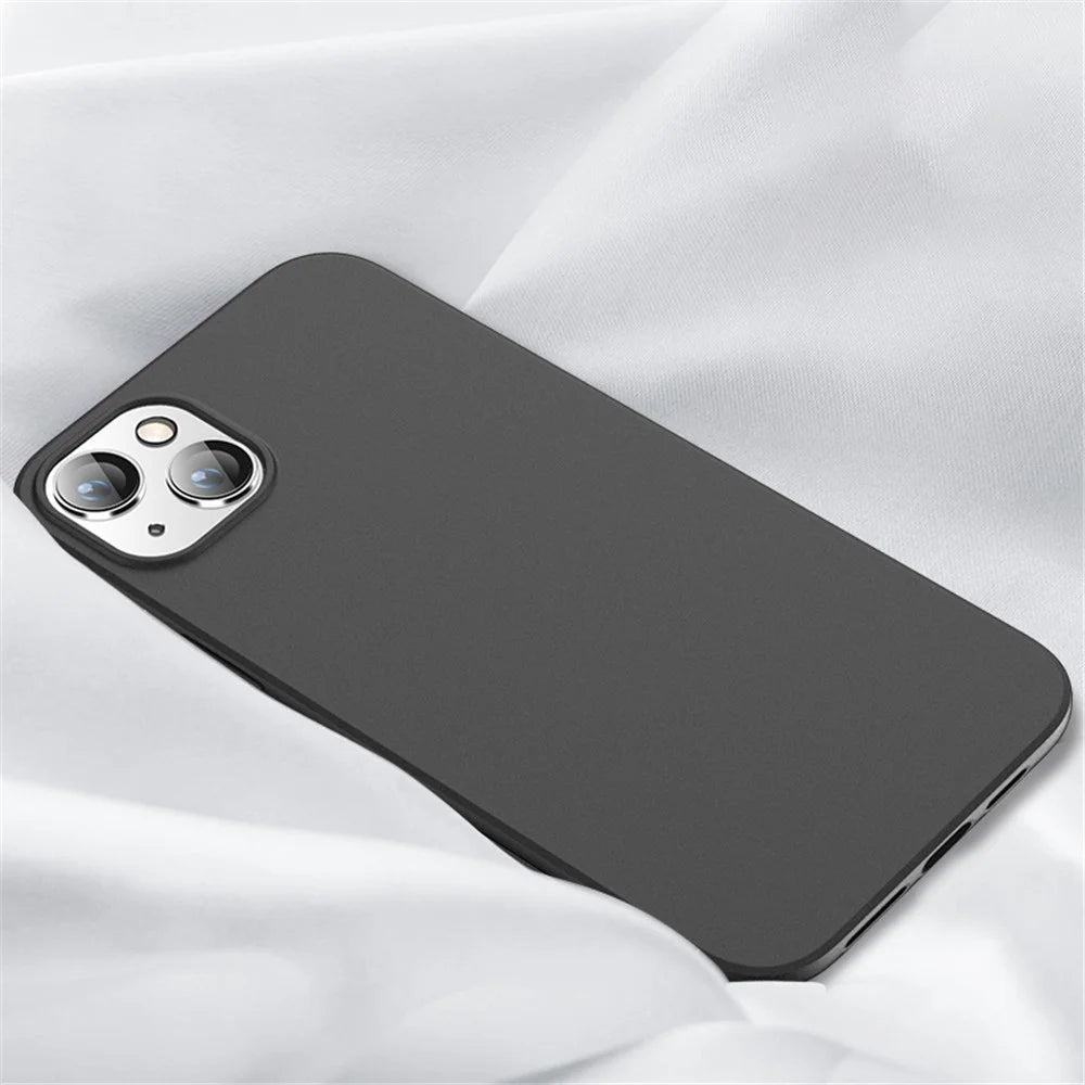 X-LEVEL for iPhone 14 6.1 inch Guardian Series Matte Finish Lightweight Phone Case Soft TPU Anti-Scratch Shockproof Cover - Black - 1