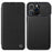 NILLKIN Qin Pro Series for iPhone 14 Pro 6.1 inch Anti-scratch Phone Case PU Leather Back Cover with Card Slot and Sliding Lens Protector - Black - 1