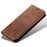 For iPhone 14 Pro 6.1 inch Phone Flip Wallet Cover Stand Scratch-resistant Jeans Cloth Texture PU Leather Mobile Phone Case - Coffee - 4