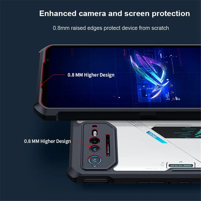 XUNDD For Asus ROG Phone 6 5G / 6 Pro 5G Hard Acrylic Back Soft TPU Frame Case Anti-drop Phone Back Cover - 7