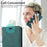 For iPhone 14 Plus Shockproof Phone Flip Wallet Case Scratch-resistant Phone Cover Stand with Wristband - Green - 6