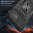 Mobile Phone Case for iPhone 14 Pro Max 6.7 inch, PC + TPU Ring Kickstand Cell Phone Shell with Slide Camera Protector - Black - 2