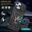 Mobile Phone Case for iPhone 14 Pro Max 6.7 inch, PC + TPU Ring Kickstand Cell Phone Shell with Slide Camera Protector - Black - 6