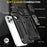 Mobile Phone Case for iPhone 14 Pro Max 6.7 inch, PC + TPU Ring Kickstand Cell Phone Shell with Slide Camera Protector - Black - 7