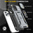 For iPhone 14 Pro 6.1 inch Hard PC + TPU Ring Kickstand Cell Phone Case Slide Camera Cover Anti-fingerprint Phone Shell - Grey - 7