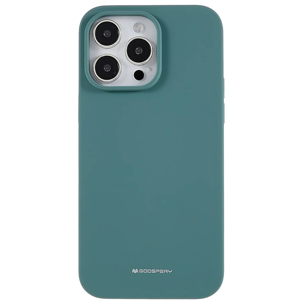 MERCURY GOOSPERY For iPhone 14 Pro Max 6.7 inch Anti-scratch Silicone Phone Case Drop-proof Cell Phone Protective Back Cover - Blackish Green - 2