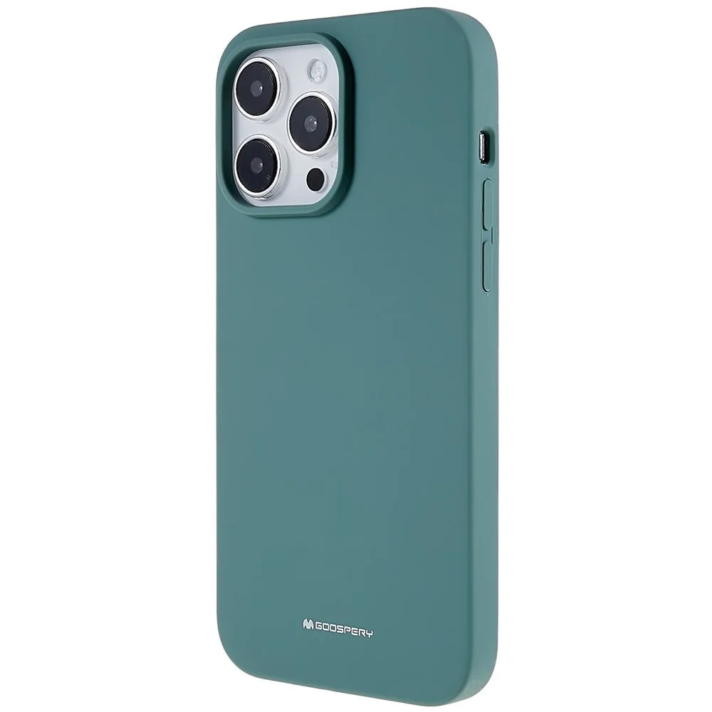 MERCURY GOOSPERY For iPhone 14 Pro Max 6.7 inch Anti-scratch Silicone Phone Case Drop-proof Cell Phone Protective Back Cover - Blackish Green - 3