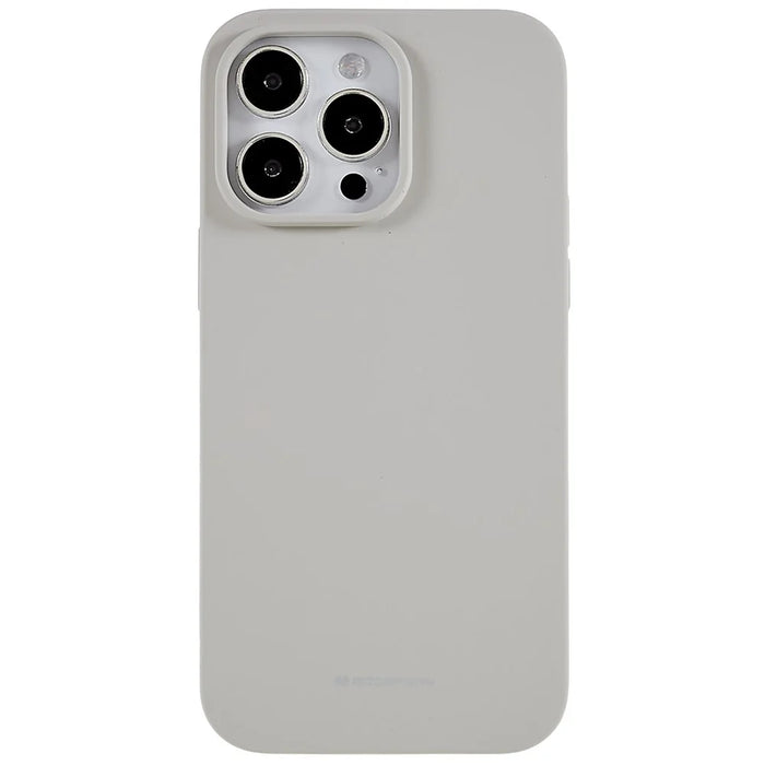 MERCURY GOOSPERY For iPhone 14 Pro 6.1 inch Soft Liquid Silicone Case Drop-proof Phone Back Cover - Beige - 2