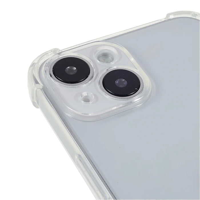 For iPhone 14 6.1 inch Enhanced Corner Phone Case Anti-drop Transparent TPU Cover with Lanyard - 4