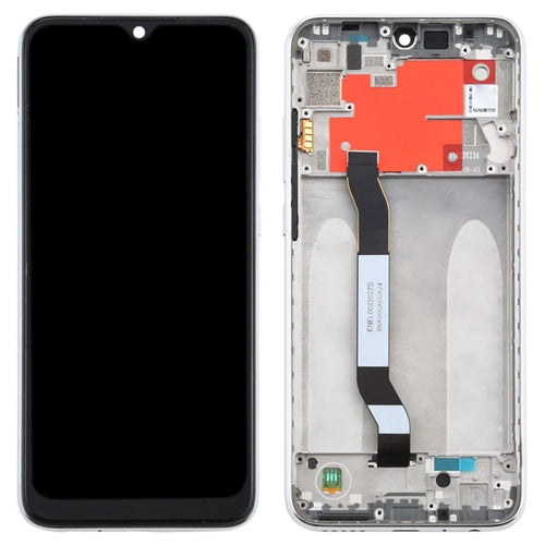 For Xiaomi Redmi Note 8T Grade B LCD Screen and Digitizer Assembly + Frame Part (without Logo) - Silver - 1