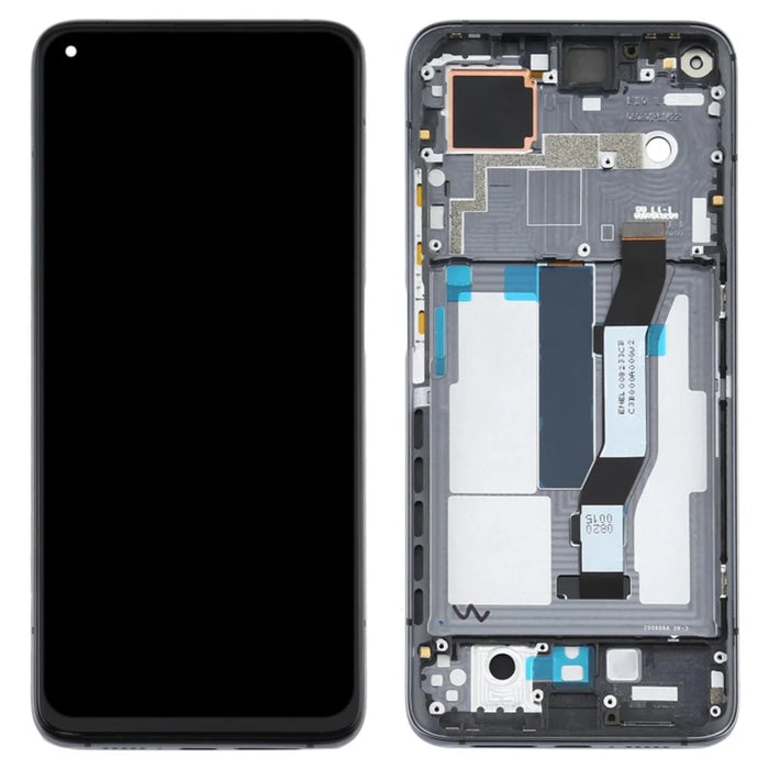 For Xiaomi Mi 10T 5G / Mi 10T Pro 5G / Redmi K30S Grade C LCD Screen and Digitizer Assembly + Frame Part (without Logo) - Black - 1