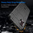 For Samsung Galaxy Xcover6 Pro 5G / Xcover Pro 2 5G Rugged Square Grid Protective Case Thickened TPU Shockproof Phone Shell - Black - 3