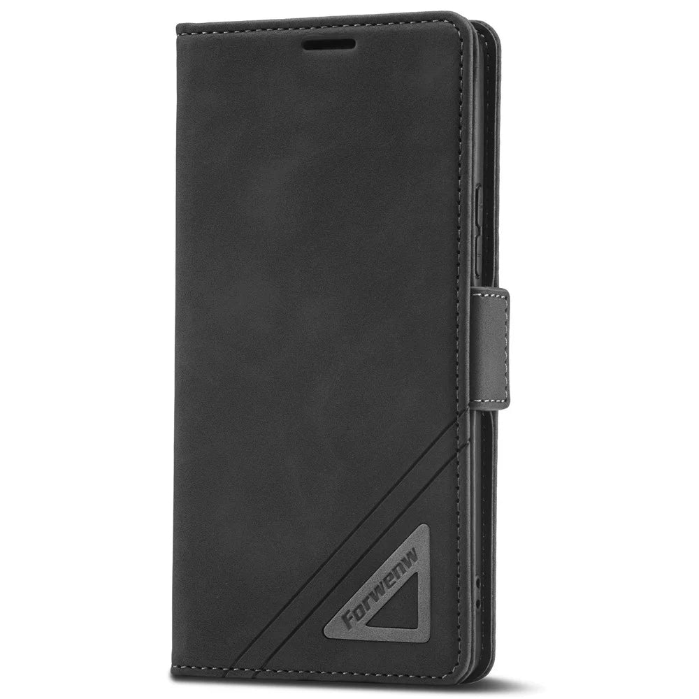 FORWENW F3-Series For Samsung Galaxy A53 5G Full Protection Wallet Style Case Flip PU Leather Mobile Phone Shell with Stand - Black - 7