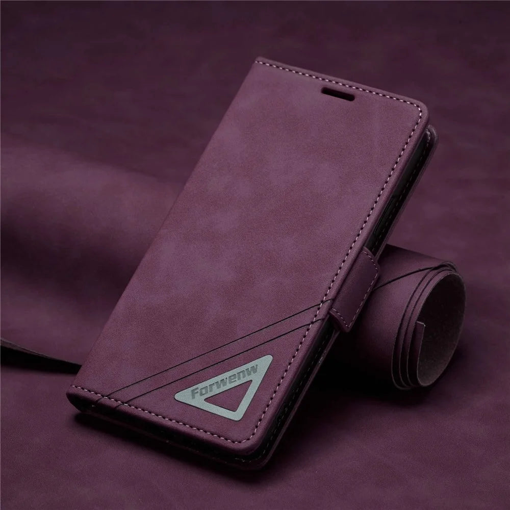FORWENW F3-Series For iPhone 11 6.1 inch All-inclusive Protection Wallet Case PU Leather Flip Cell Phone Cover with Stand - Wine Red - 5