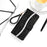 For iPhone 14 6.1 inch Glitter Bling PU Leather Wallet Style Phone Case Adjustable Stand Flip Shell with Hand Strap - Black - 7