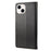 For iPhone 14 6.1 inch Smartphone Shell Imprinted Butterflies Leather Mobile Phone Case Wallet Stand Covering - Black - 7