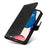 For iPhone 14 Pro Max 6.7 inch Calf Texture PU Leather Phone Full Protection Cover Magnetic Clasp Flip Stand Wallet Case - Black - 5