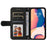 For iPhone 14 Pro Max Leather Wallet Cases Skin Touch Phone Cover Stand with Strap - Black - 2