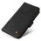 For iPhone 14 Pro Max Leather Wallet Cases Skin Touch Phone Cover Stand with Strap - Black - 7