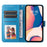 For iPhone 14 Pro Max 6.7 inch PU Leather Sunflower Imprinting Protective Case Flip Stand Wallet Mobile Phone Cover with Strap - Blue - 2