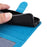 For iPhone 14 Plus Sunflower Imprinting Magnetic Clasp Case PU Leather Phone Stand Wallet Protective Cover with Strap - Blue - 6