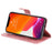 For iPhone 14 6.1 inch Folio Flip Phone Case Outer Zipper Pocket PU Leather Stand Wallet Cover - Rose Gold - 3