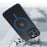 For iPhone 14 6.1 inch Magsafe Charging Matte Phone Cover TPU Bumper + Hard PC Hybrid Case - Blue - 2