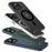 For iPhone 14 6.1 inch Magsafe Charging Matte Phone Cover TPU Bumper + Hard PC Hybrid Case - Blue - 7