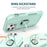 For iPhone 13 Pro 6.1 inch 3-in-1 Drop-proof Phone Case Kickstand Well-protected Hybrid Cellphone Back Cover - Green - 6