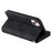 For iPhone 14 6.1 inch Zipper Pocket Design 9 Card Slots PU Leather Case Magnetic Closure Stand Wallet Cover with Strap - Black - 4
