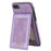 N.BEKUS For iPhone 8  /  7  /  SE (2020)  /  SE (2022) PU Leather+TPU Cell Phone Shell RFID Blocking Vertical Card Holder Kickstand Phone Case - Purple - 1