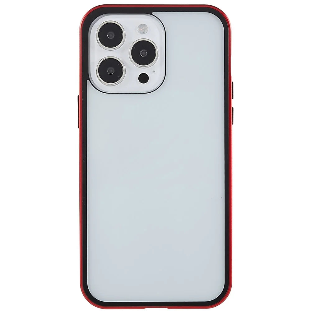 For iPhone 14 Pro Full Body Case Magnetic Tempered Glass Double-Sided Phone Case - 2