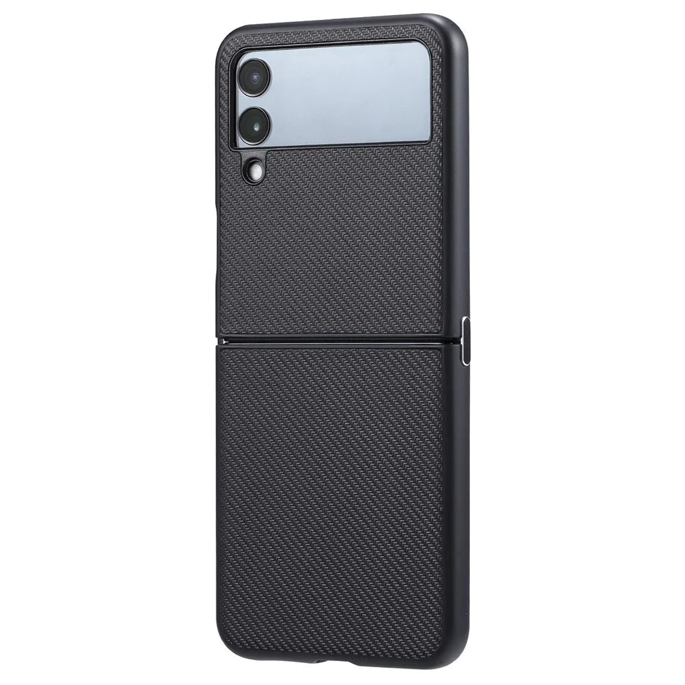 VILI TC Series for Samsung Galaxy Z Flip4 5G Textured Leather Coated PC Folding Cover Anti-scratch Phone Case - 3