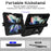 For Samsung Galaxy Z Fold4 5G PC + TPU Shockproof Phone Case Metal Ring Kickstand Slide Camera Cover Shell - Black - 3