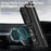 For Samsung Galaxy Z Fold4 5G PC + TPU Shockproof Phone Case Metal Ring Kickstand Slide Camera Cover Shell - Black - 4