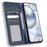 For Cubot X50 Vintage PU Leather Magnetic Cell Phone Case Wallet Stand Feature Flip Folio Protector - Blue - 2
