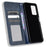 For Cubot X50 Vintage PU Leather Magnetic Cell Phone Case Wallet Stand Feature Flip Folio Protector - Blue - 4
