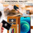 LC.IMEEKE For iPhone 14 Pro 6.1 inch PU Leather Flip Folio Case Wallet Style Magnetic Closure Stand Cover - Light Brown - 6