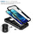 For iPhone 14 Plus Anti-fall PC+TPU Kickstand Function Phone Protector Sliding Camera Lens Cover Design Case with Card Slot - Black - 5