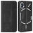For Nothing phone (1) 5G Stand Function Vintage PU Leather Wear-resistant Cell Phone Case Shell with Wallet - Black - 1