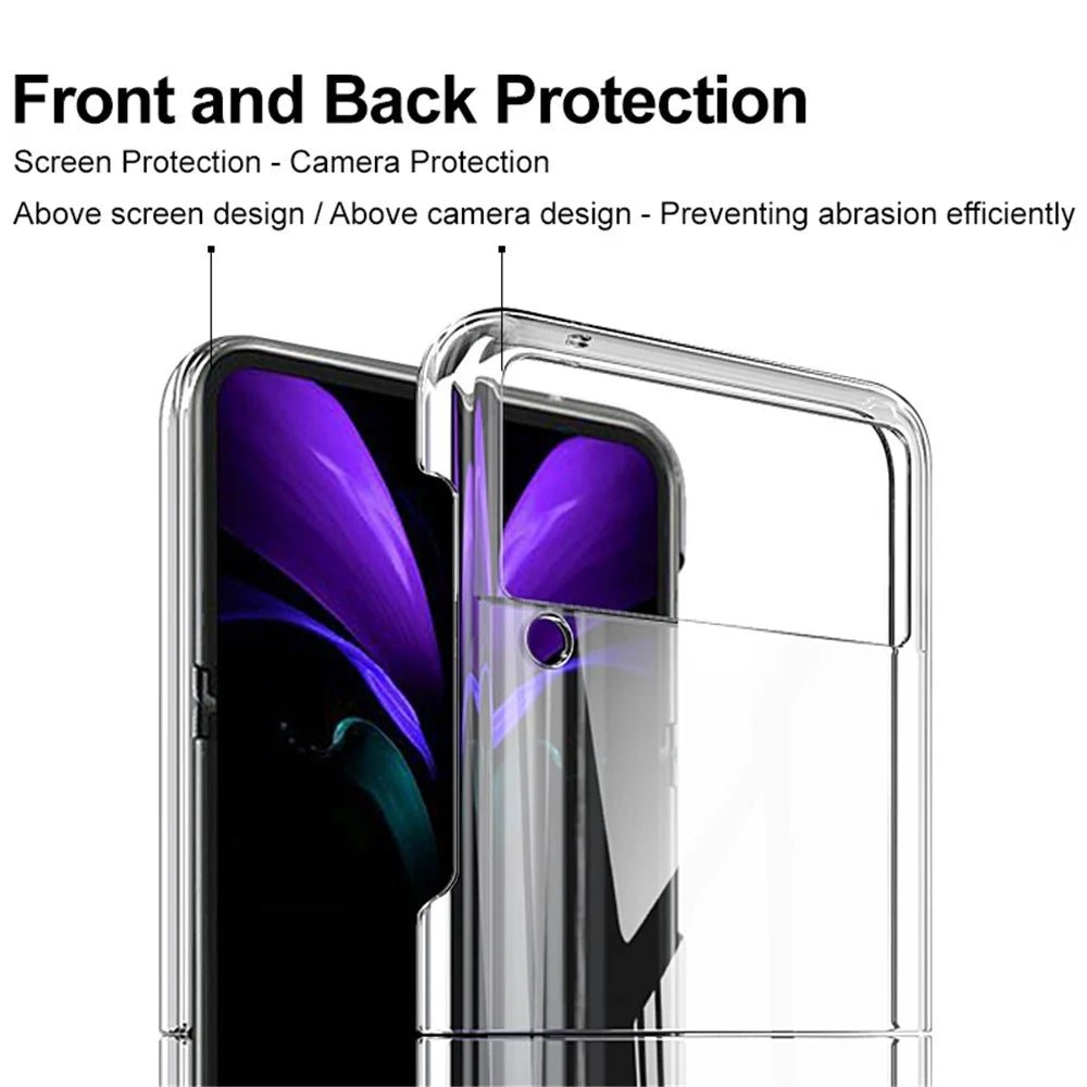 IMAK Air II Pro PC Phone Case for Samsung Galaxy Z Flip4 5G Crystal Clear Ultra Slim Anti-scratch Phone Cover  (Upper Cover + Lower Cover) - 5