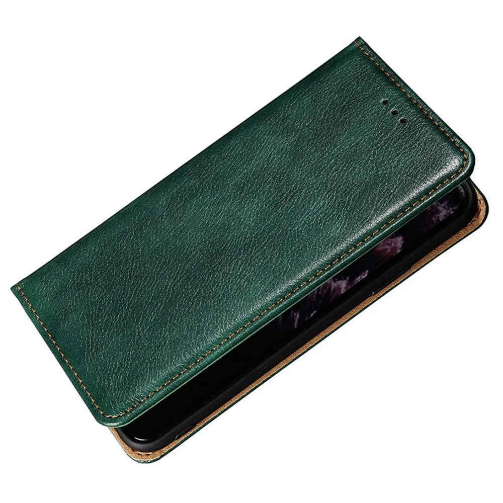 For OnePlus 10T 5G / Ace Pro 5G PU Leather Flip Folio Case Stand Magnetic Absorption Shockproof Wallet Cover - Black - 5