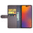 For iPhone 14 Pro Max Case Genuine Split Leather Phone Cover with Wallet Stand - Brown - 2