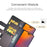 For iPhone 14 Pro Max Case Genuine Split Leather Phone Cover with Wallet Stand - Brown - 6