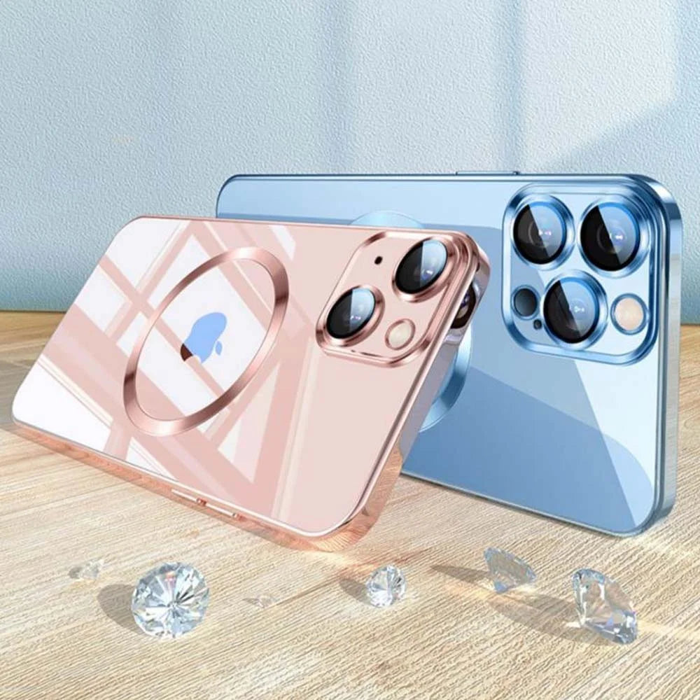 YOOBAO For iPhone 13 Pro 6.1 inch Anti-scratch Camera Protection Phone Case Shockproof Clear Silicone Cover Support Wireless Magnetic Charge - Green - 6