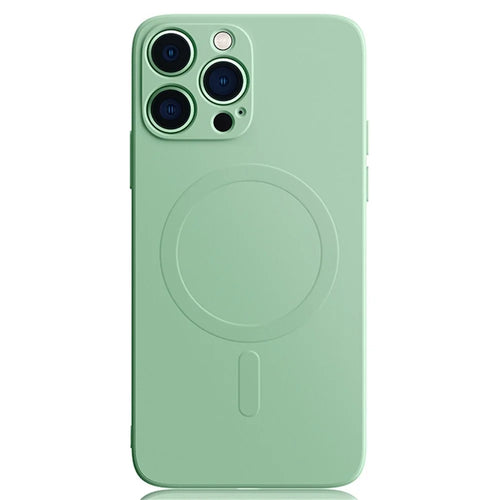 YOOBAO Protective Case for iPhone 13 Pro 6.1 inch Magnetic Silicone Case Scratch Resistant Slim Cover - Matcha Green - 1