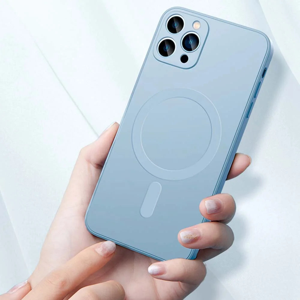 YOOBAO Magnetic Silicone Case for iPhone 13 Pro Max 6.7 inch Protective Phone Cover Shockproof Slim Case - Light Purple - 6