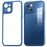 YOOBAO Ultra-Thin Phone Case for iPhone 12 6.1 inch Protective Cover Silicone+Acrylic Anti-Fall Slim Case - Transparent Sapphire - 1